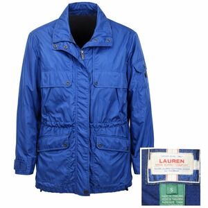 Y2K LRL Ralph Lauren Womens Utility Jacket Small Blue Field Heritage‎ Military